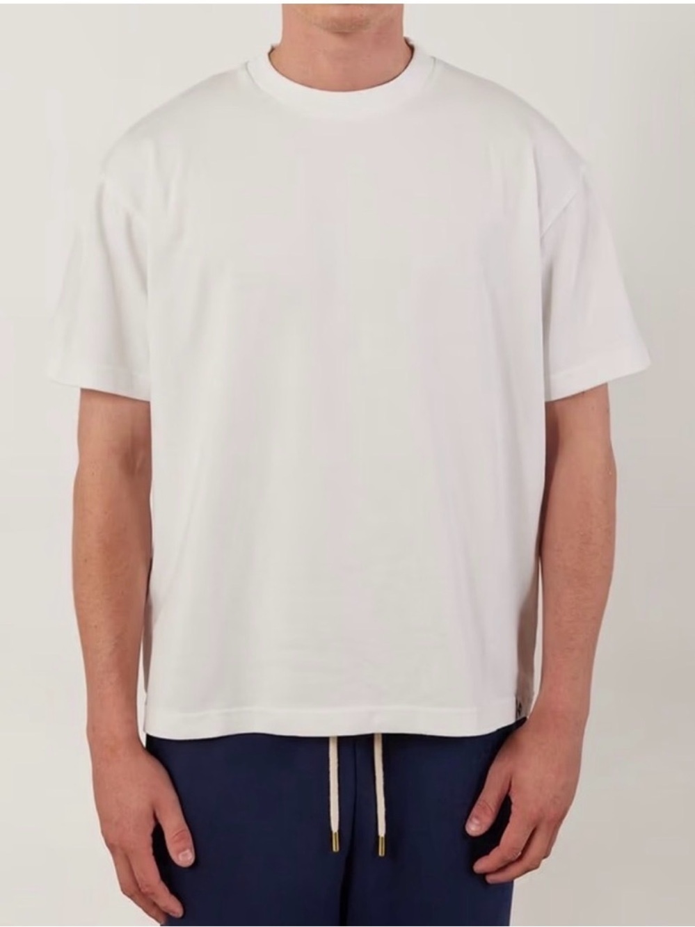 Percival White Men's Short Sleeve Tee size large